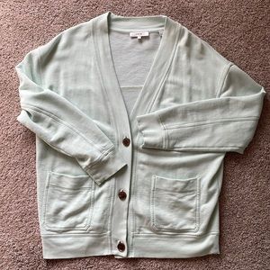 VINCE mint green cardigan